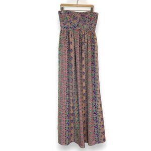 Paul and Joe Paris Maxi Silk Dress Strapless Small 40